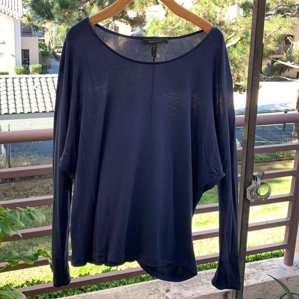 BCBGMaxazria Long Bat Sleeve Top